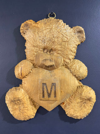 Wooden Personalised Textured Bears