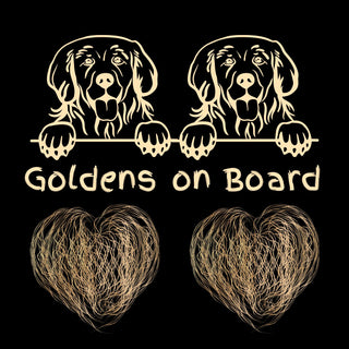 Golden Retriever Car Sticker Decals