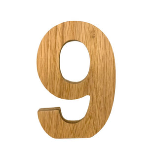 Wooden Oak Numbers