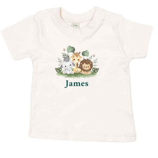 Personalised  Baby and Toddler Animal T- shirt