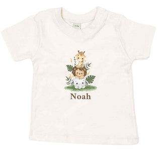 Personalised  Baby and Toddler Animal T- shirt