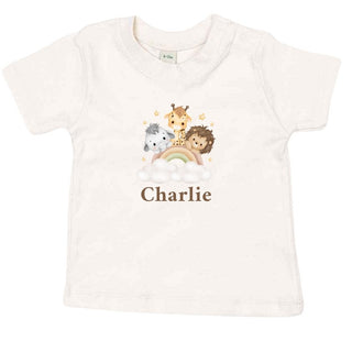 Personalised  Baby and Toddler Animal T- shirt