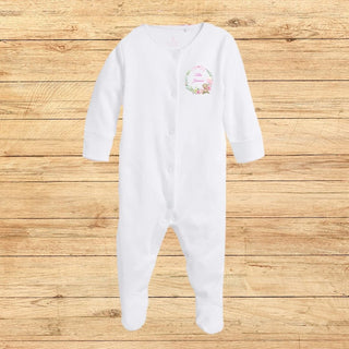 Personalised baby sleep suits