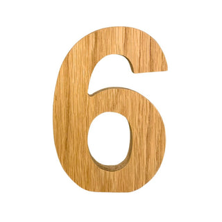 Wooden Oak Numbers