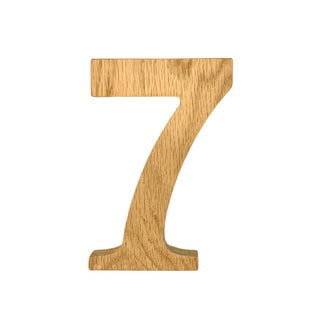 Wooden Oak Numbers