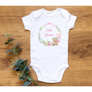 Personalised baby sleep suits