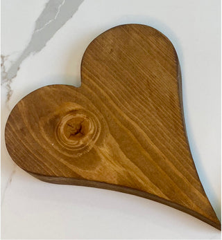 Hanging Wooden Hearts Mobile
