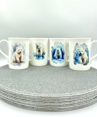 China Polar Bear Mug Set