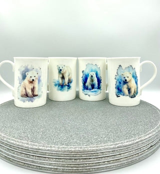 China Polar Bear Mug Set