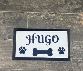 Personalised dog mat