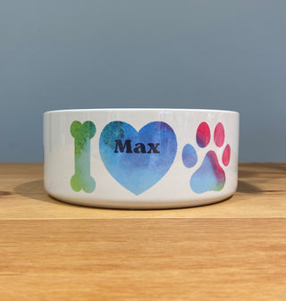 Personalised Ceramic Dog Bowl