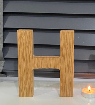 Personalised Oak Letters 8 inch