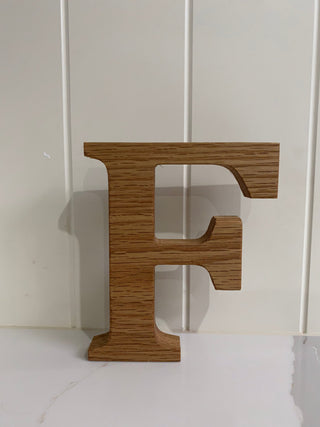 Wooden oak Letters 4 inch