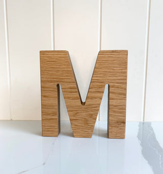 Personalised Oak Letters 7 inch