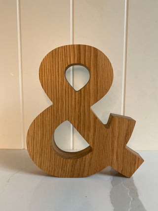 Personalised Oak Letters 7 inch