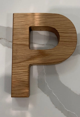 Personalised Oak Letters 7 inch