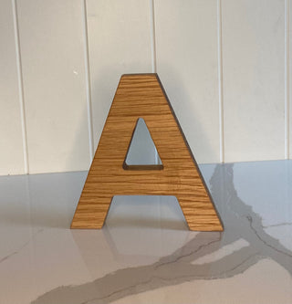 Personalised Large Oak Letter 6 inch