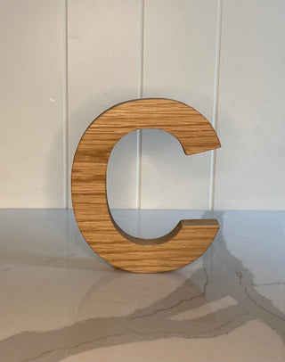 Personalised Oak Letters 5 inch