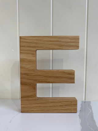 Personalised Large Oak Letter 6 inch