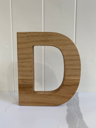 Personalised Oak Letters 5 inch