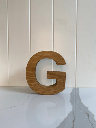 Personalised Oak Letters 5 inch