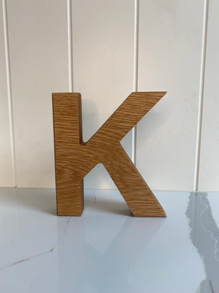 Personalised Oak Letters 5 inch