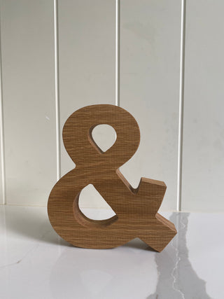 Personalised Oak Letters 5 inch