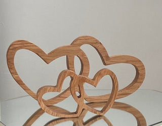 Oak Entwined Hearts Ornament