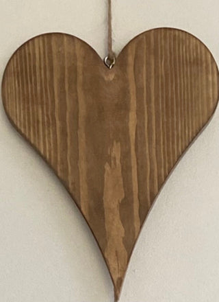 Hanging Wooden Hearts Mobile