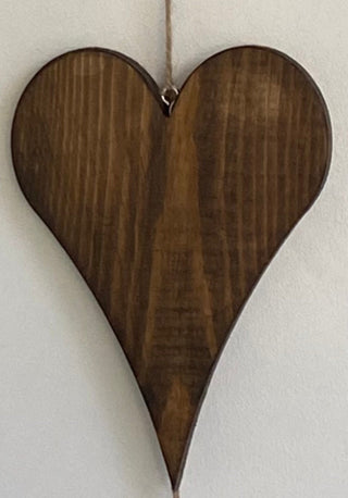 Hanging Wooden Hearts Mobile