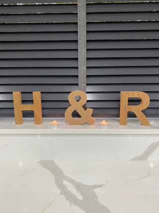 Personalised Oak Letters 5 inch