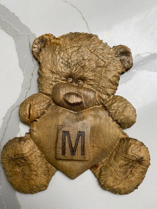 Wooden Teddy Bear Decoration